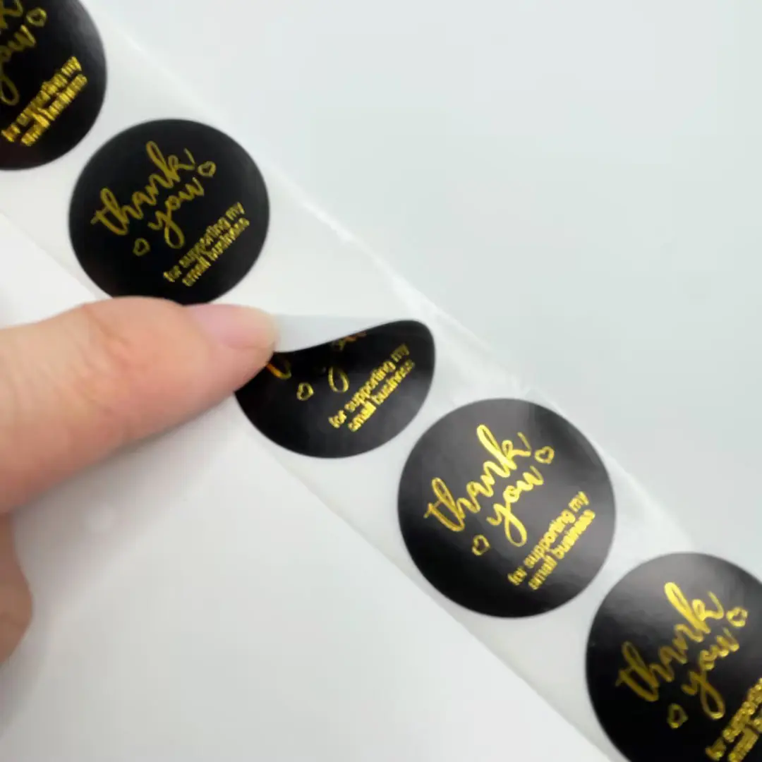 1inch 1.5inch Custom sticker print logo sticker personalized sticker label