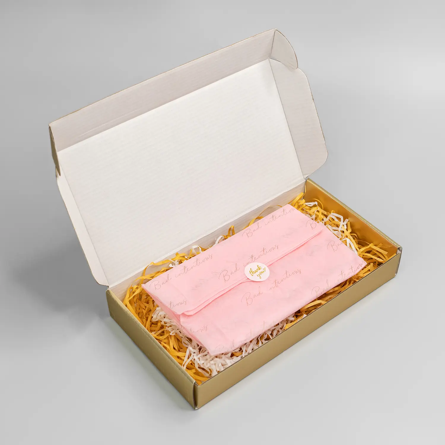 gold paper box 