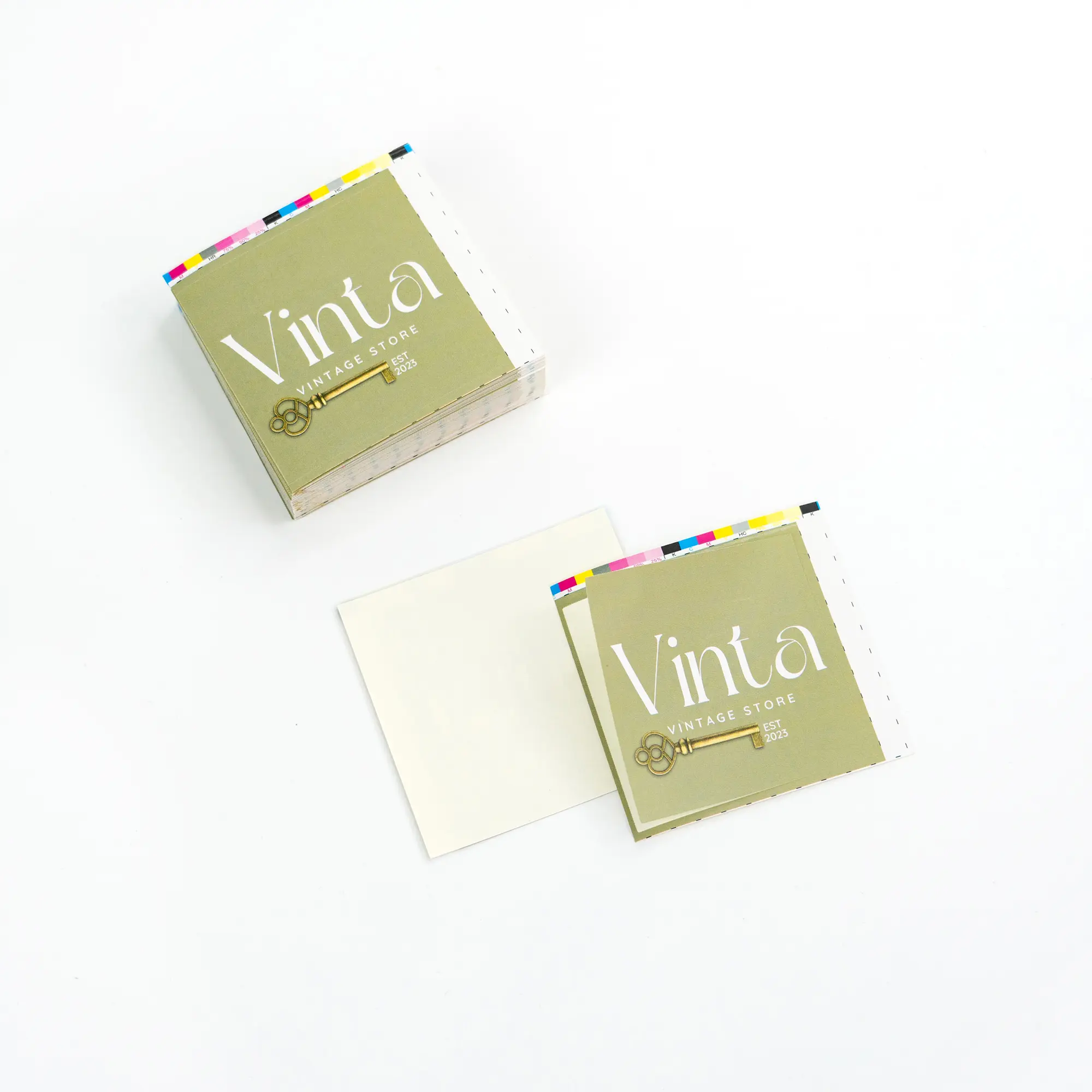 Luxury custom brand logo glossy sticker