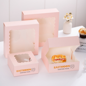 Cake Box with Window, White Bakery Boxes, Large Baking Boxes, Square Cardboard Cake Box for Multi-Layer Cakes, Cake Decorating Supplies for Gift Giving