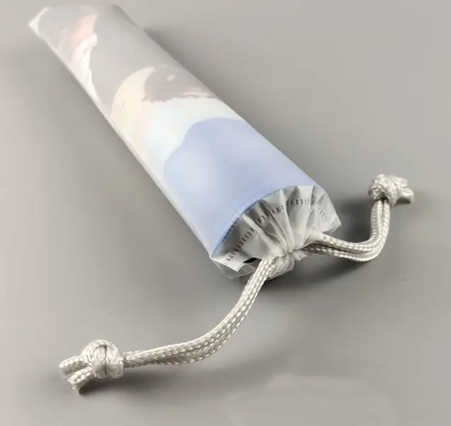 Waterproof plastic drawstring bag with logo custom