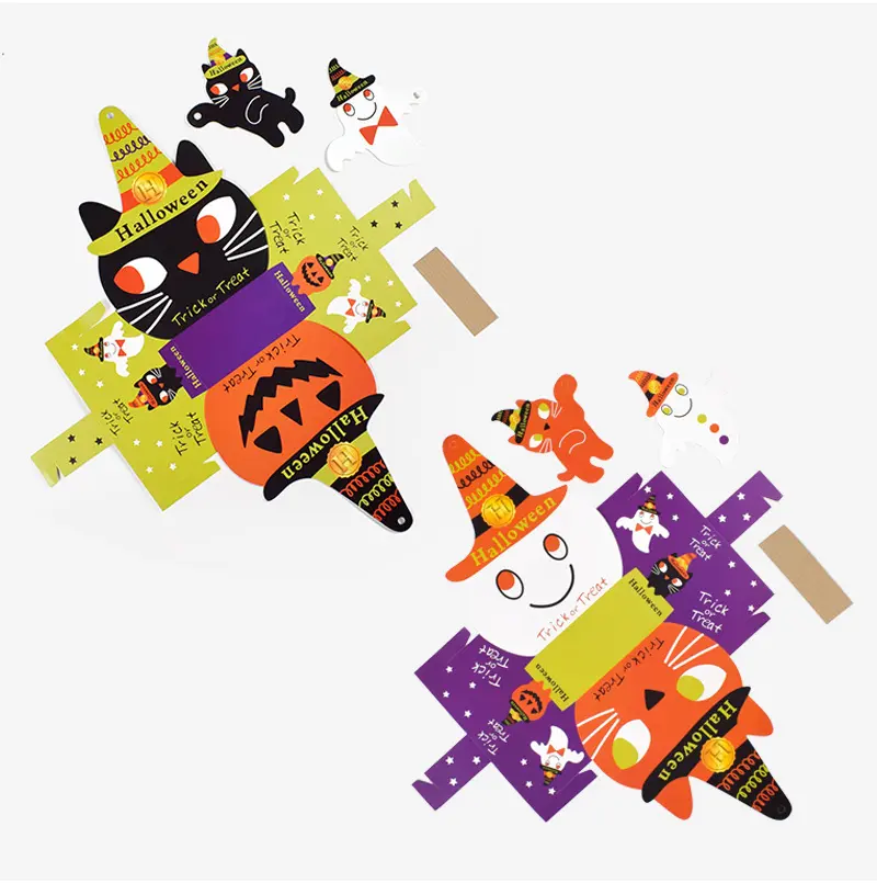 Wholesale candy paper box halloween packaging for cookies