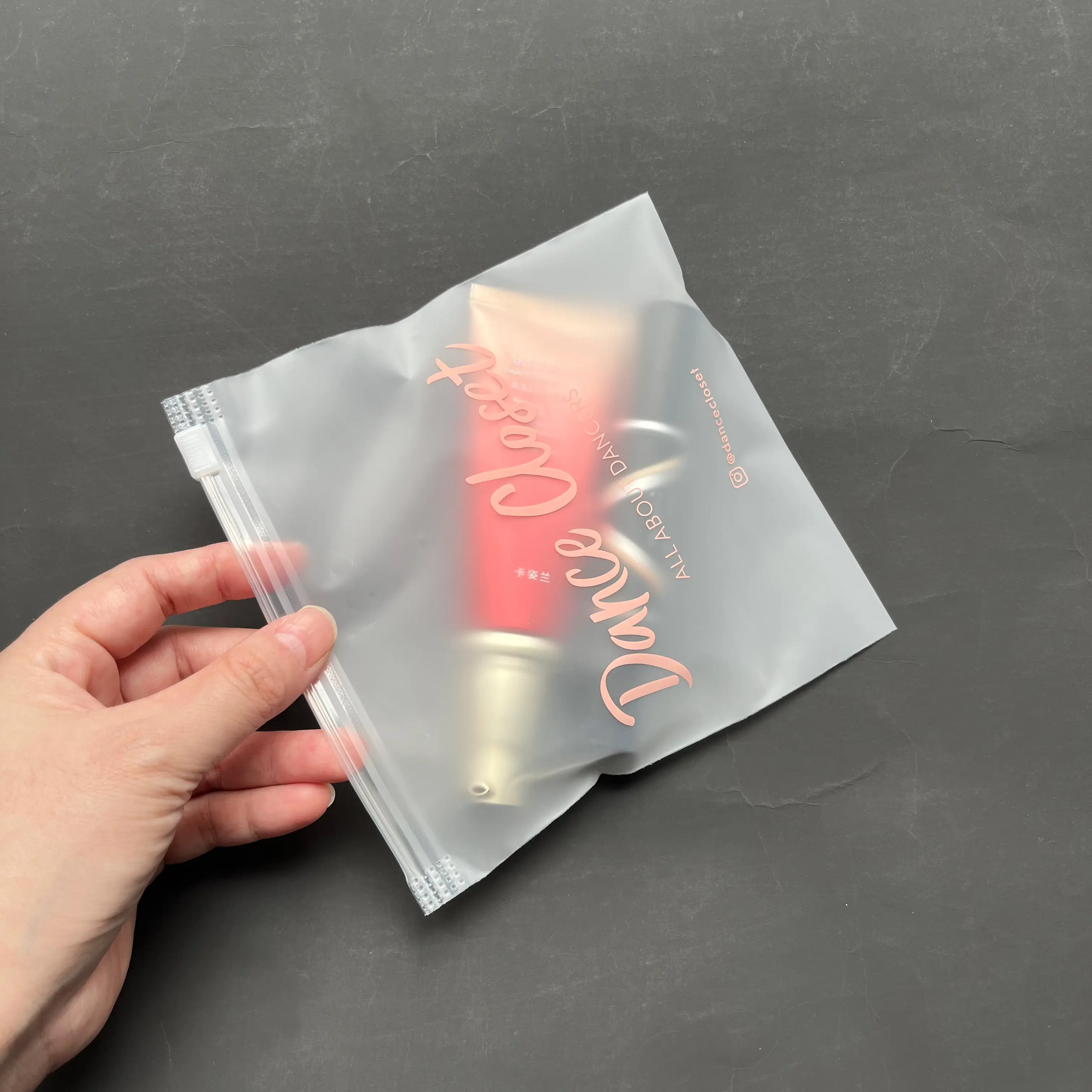 Small square zipper bag for small business