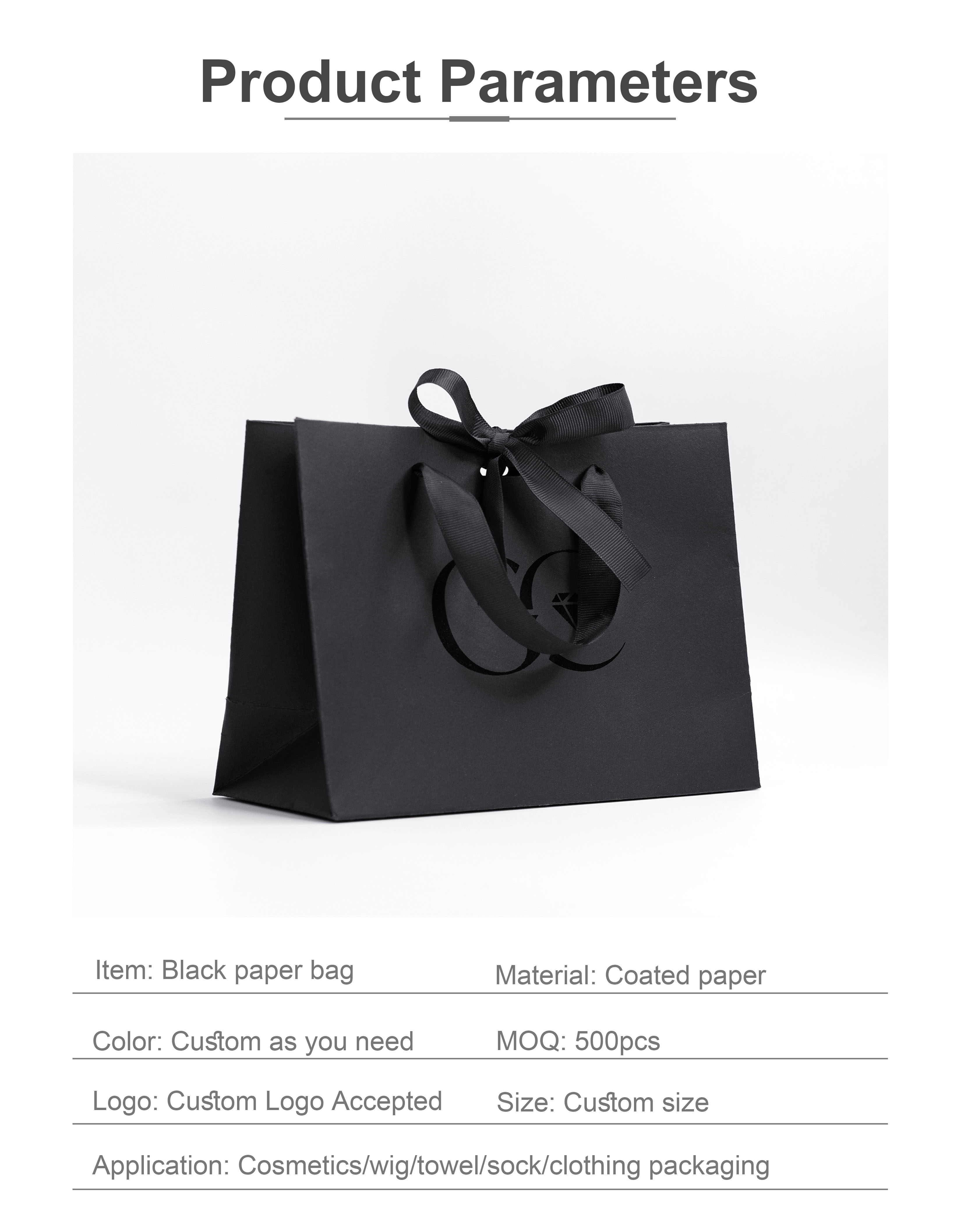 black paper bag