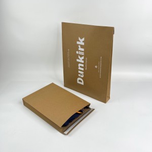 11x5x16cm kraft paper mailer clothing packaging postal bags with logo