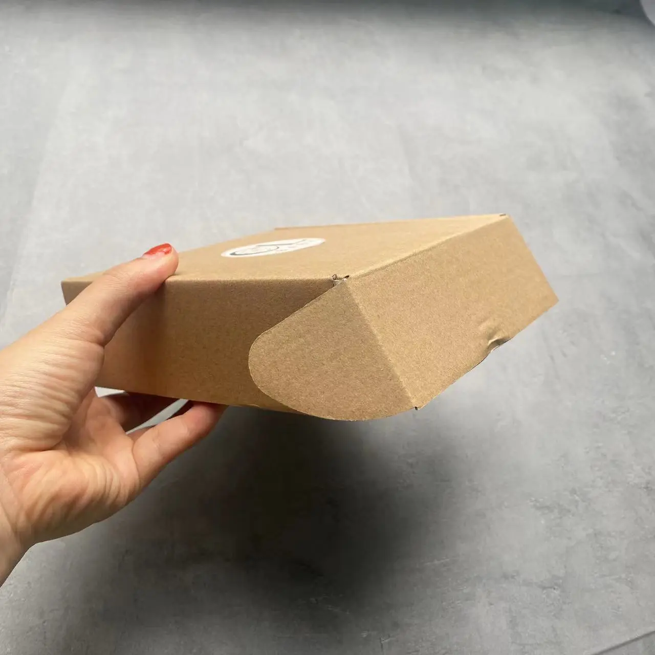 Custom logo postal kraft boxes corrugated shipping box