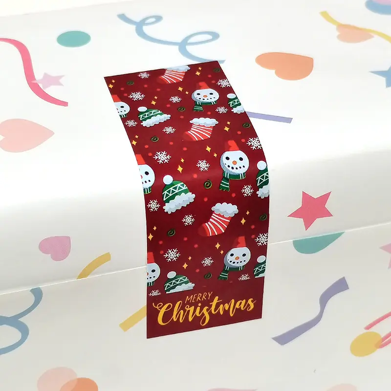 Merry christmas custom sealing label business stickers