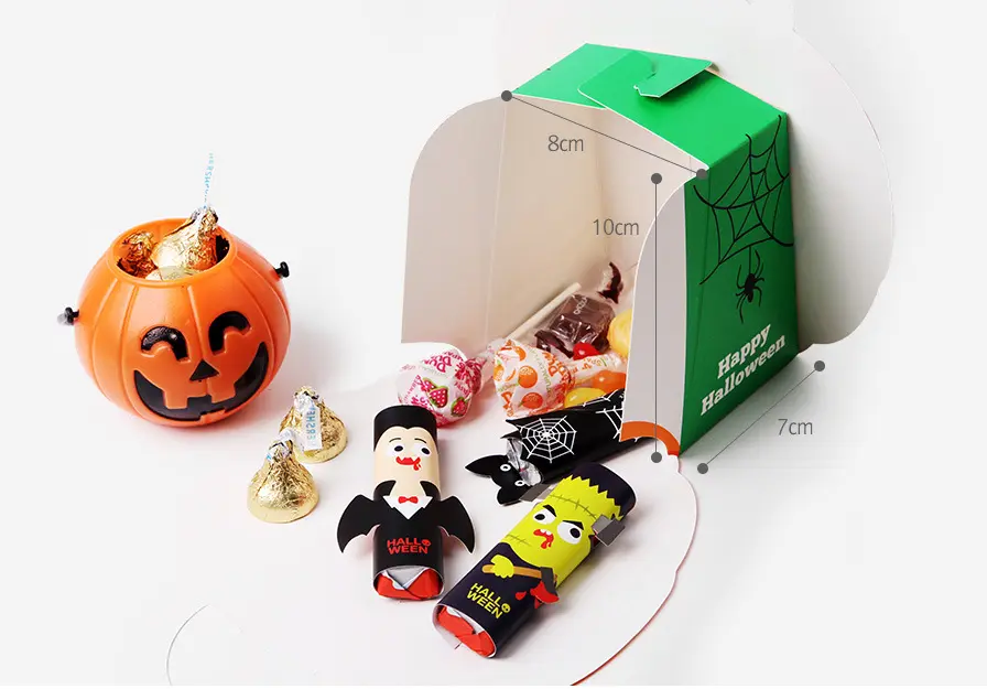 Customized Folding Halloween Gift Packaging Paper Boxes