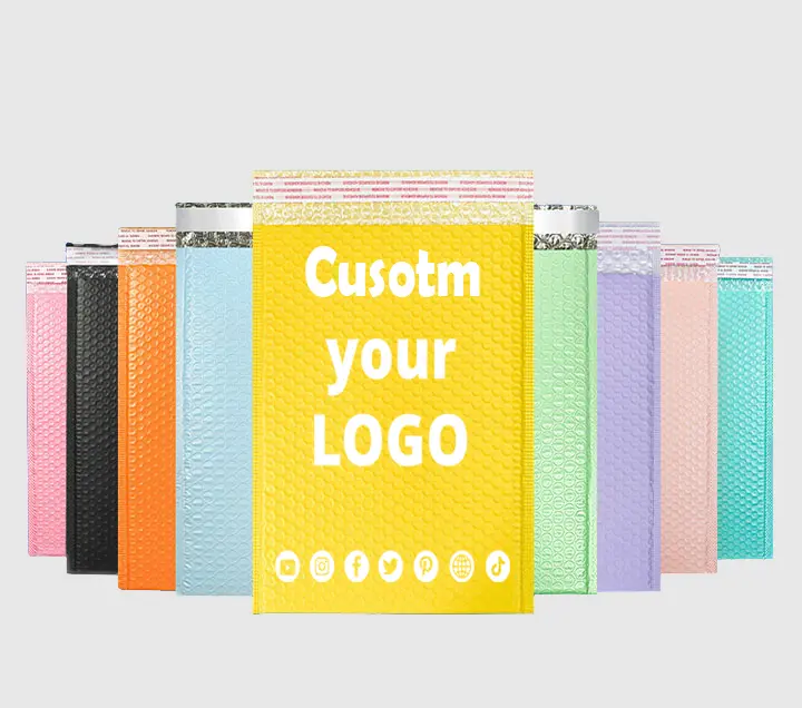 Wholesale custom logo matte shipping mailing bags for jewelry