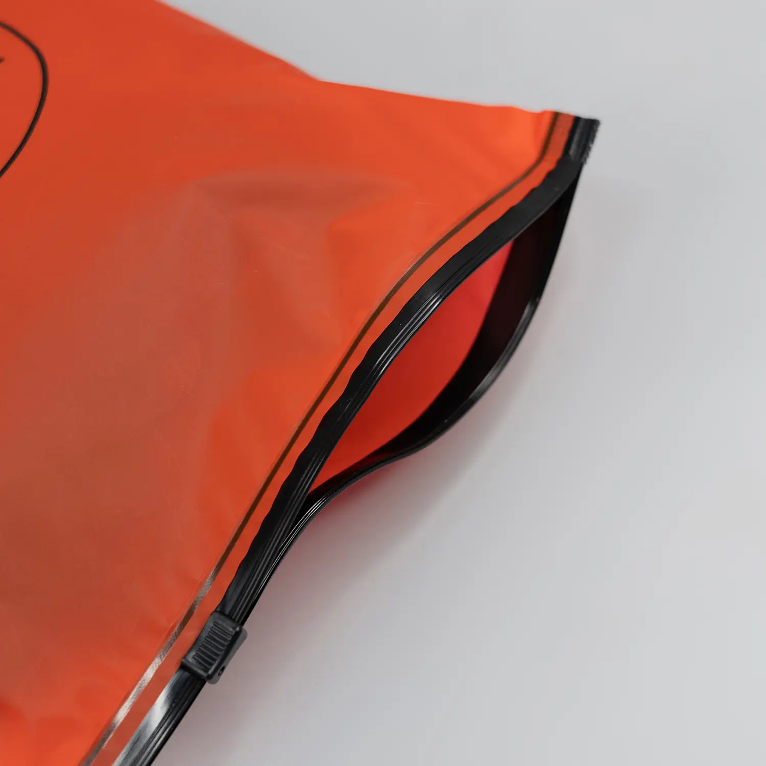 Translucent color zipper bag with your own logo