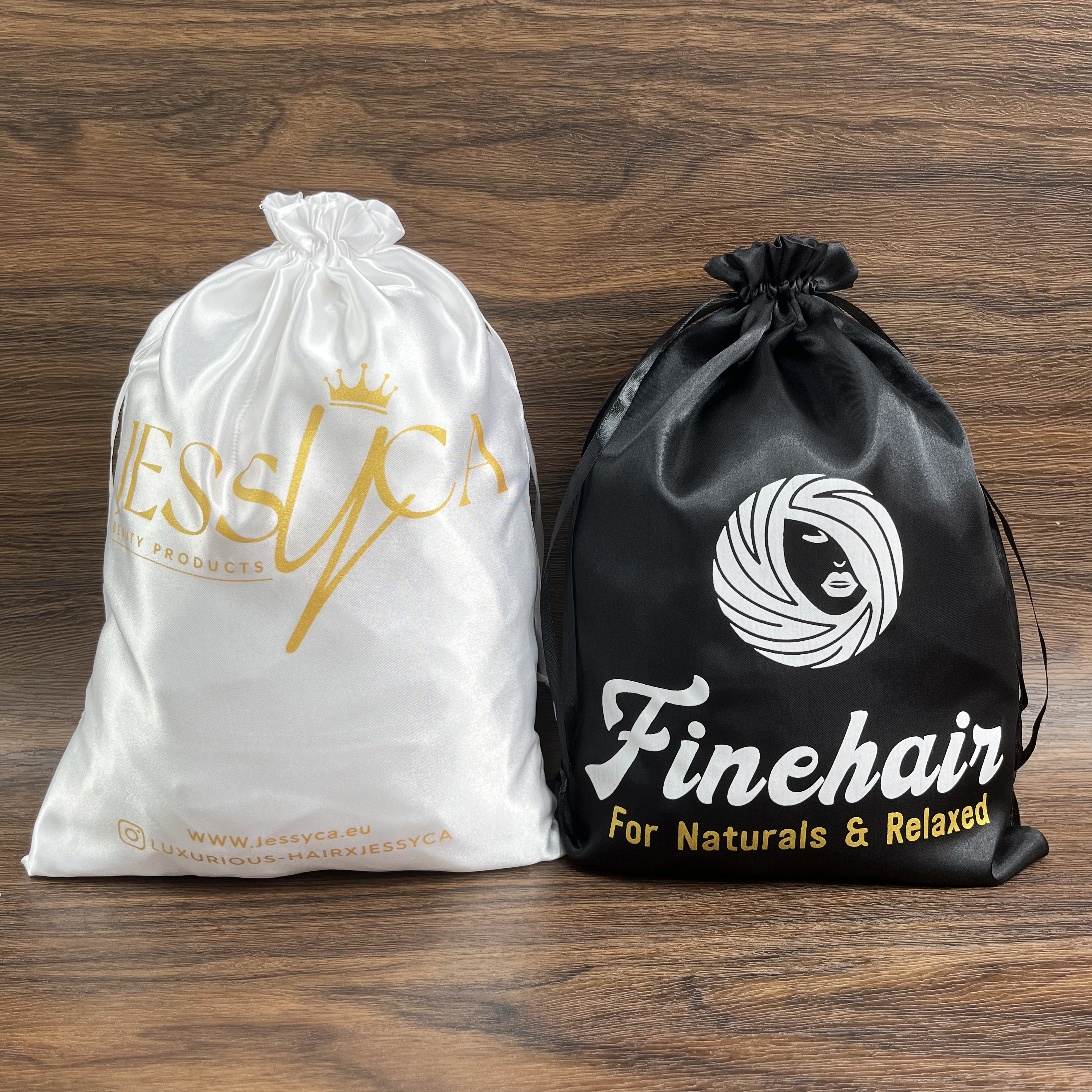 Luxury Wig Drawstring Bag With Logo Custom