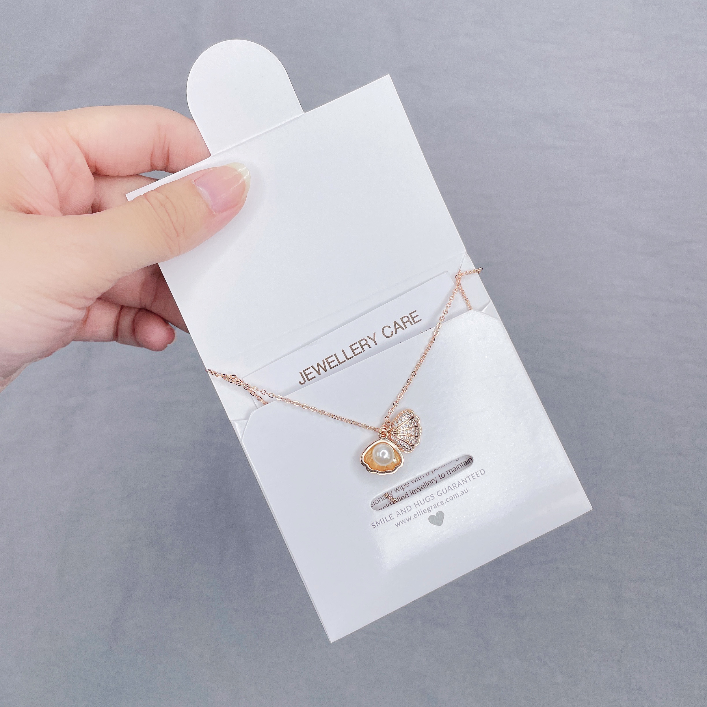 Customized logo necklace envelope jewelry packaging card holder