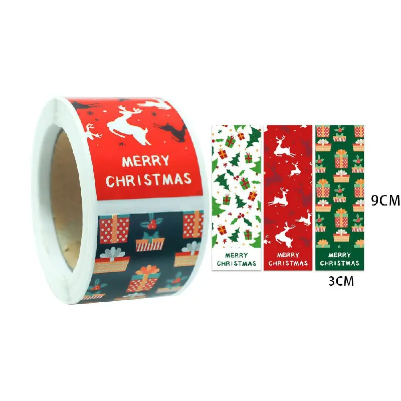 Merry christmas custom sealing label business stickers