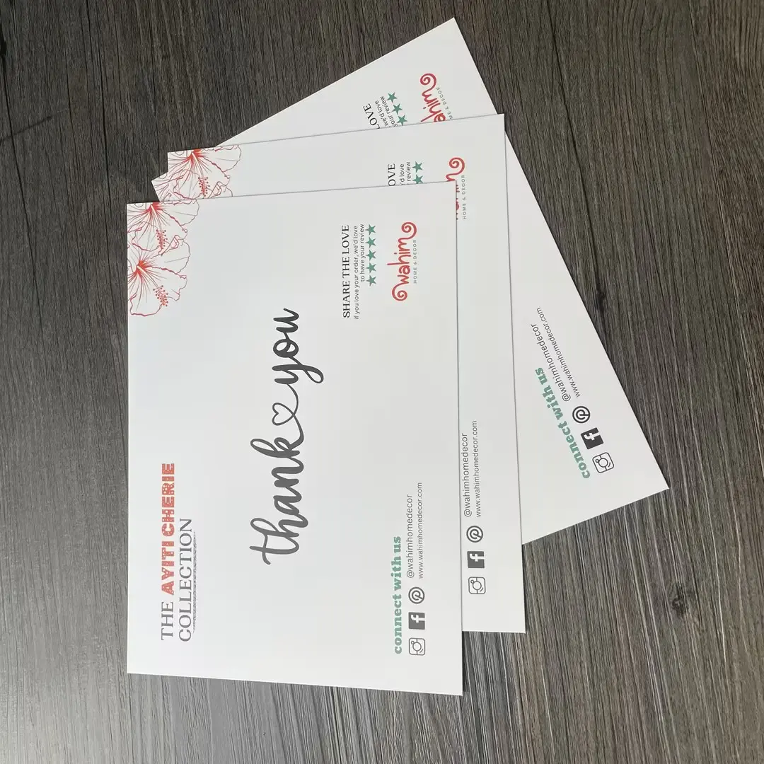 Customized Logo Thank Your Card For Small Business