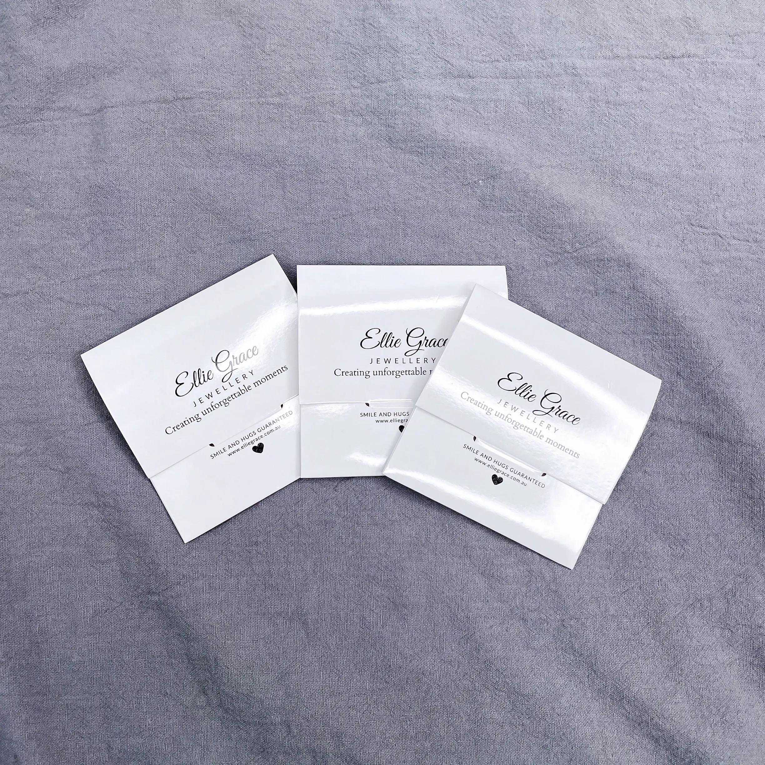 Customized logo necklace envelope jewelry packaging card holder