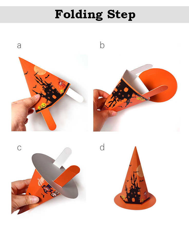 Trick or Treat game toy paper box halloween gift box for packaging candy