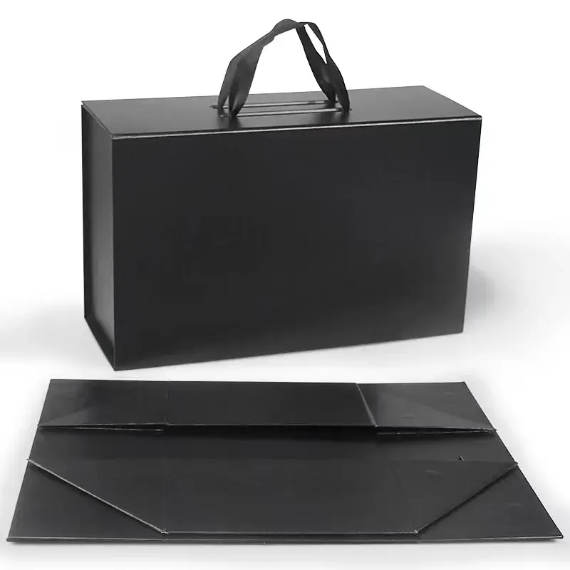 Luxury Large Deep Rectangular Packages Human Hair Wig Packaging Folding Box For Wig Business Hair Products