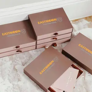 Custom coffee luxury Paper Box Package Hair Wig Boxes Magnetic Gift Packaging Boxes With Logo