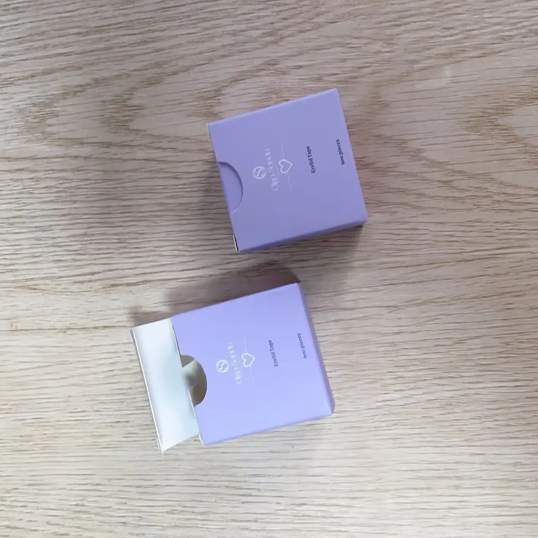 Wholesale luxury purple paperboard boxes with custom logo