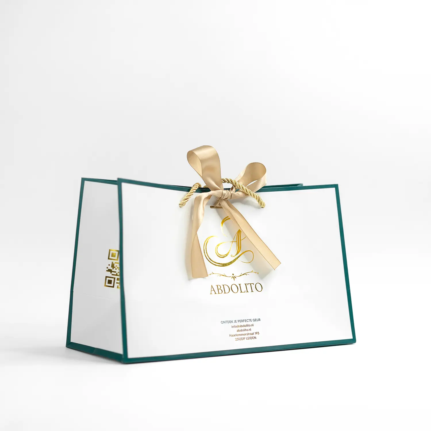 Retail Bags Custom Logo Small Gift Bags With Ribbon