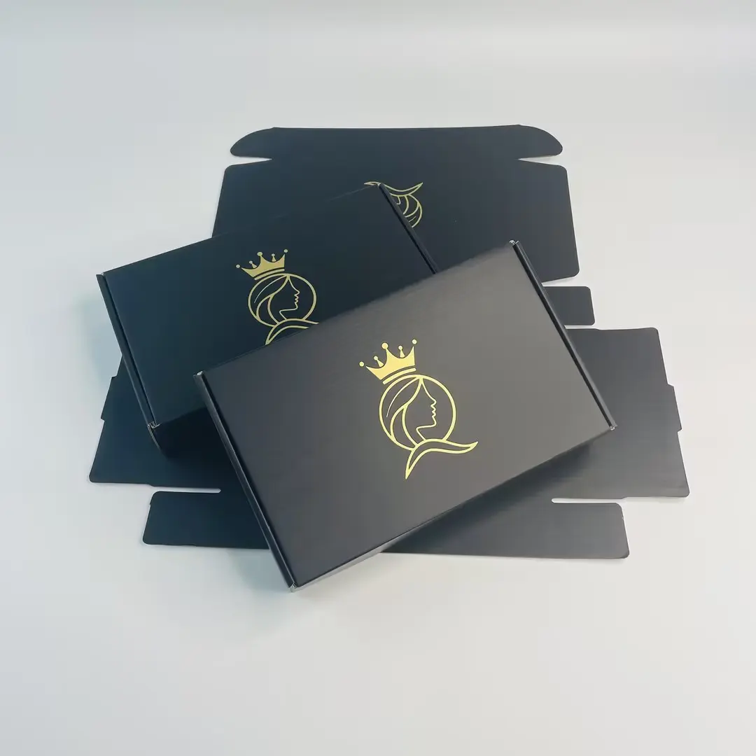 black shipping box