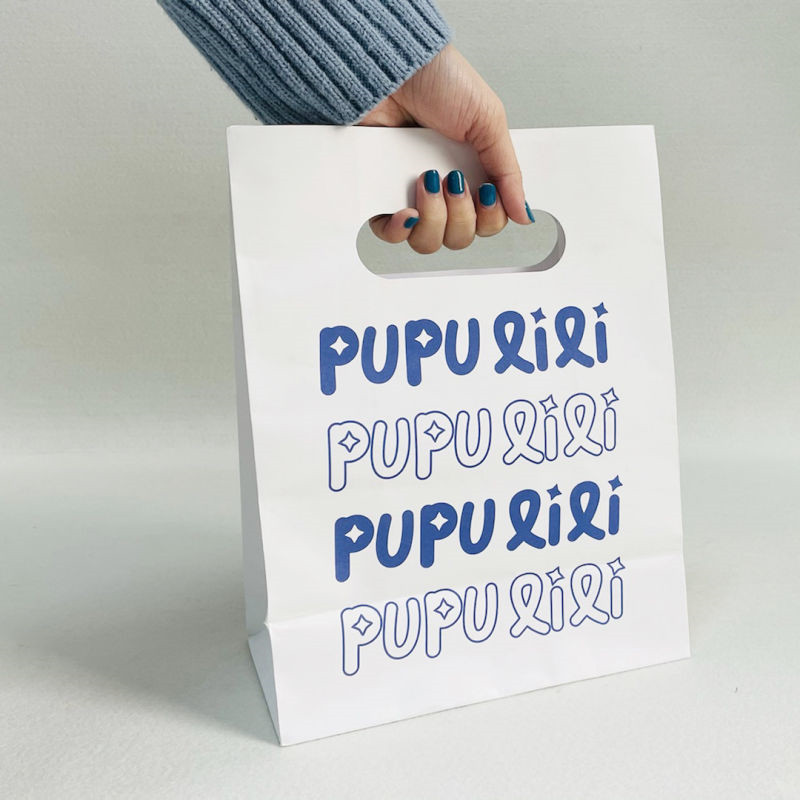 Shopping paper bag take away paper bag (6)