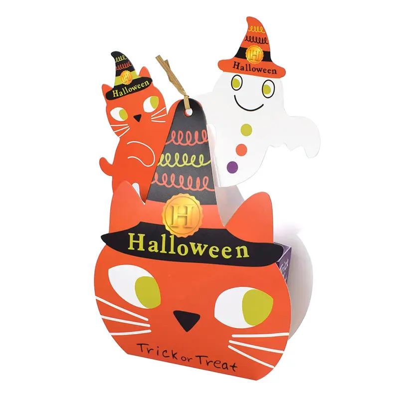 Wholesale candy paper box halloween packaging for cookies
