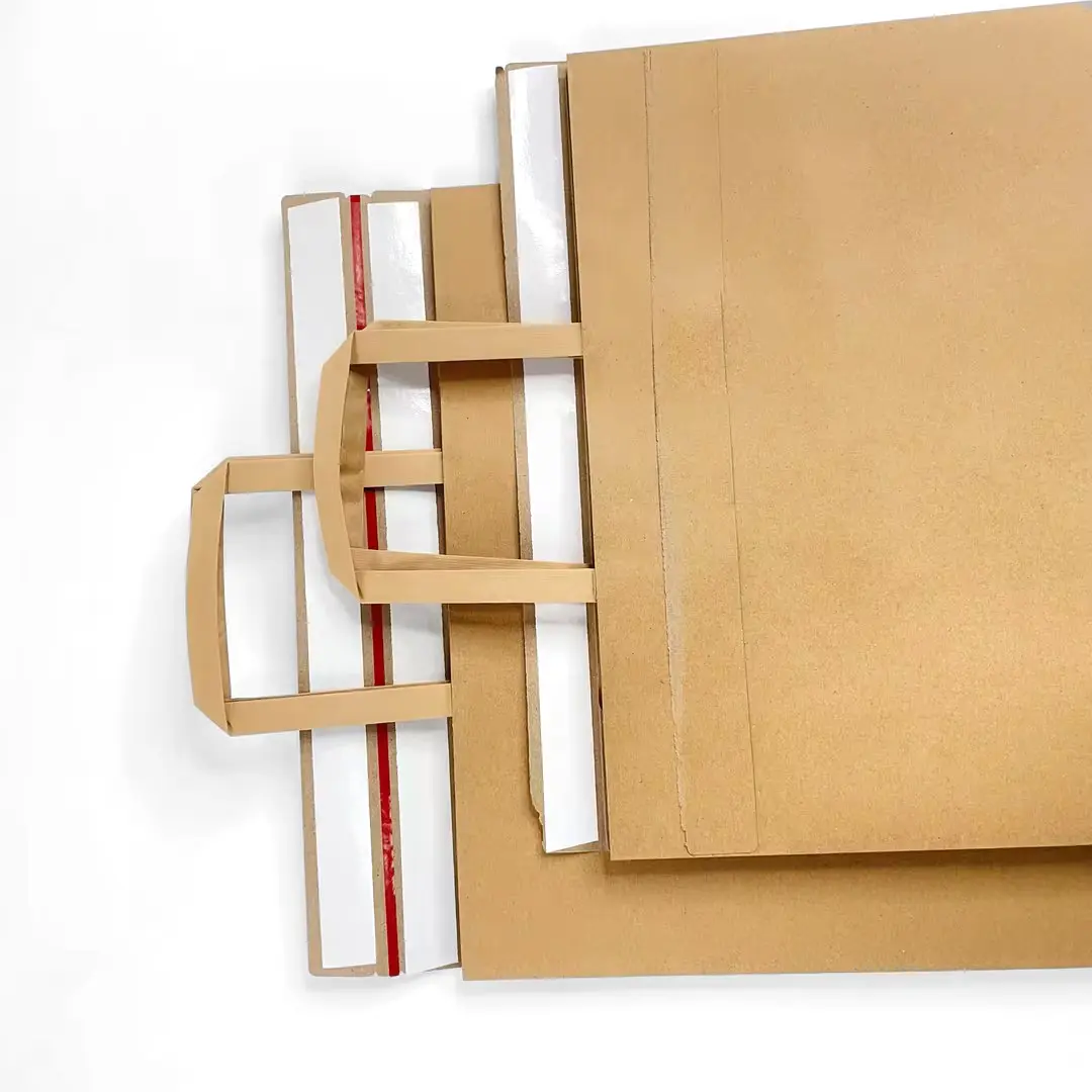 Eco-friendly kraft envelope paper shipping bag with logo custom