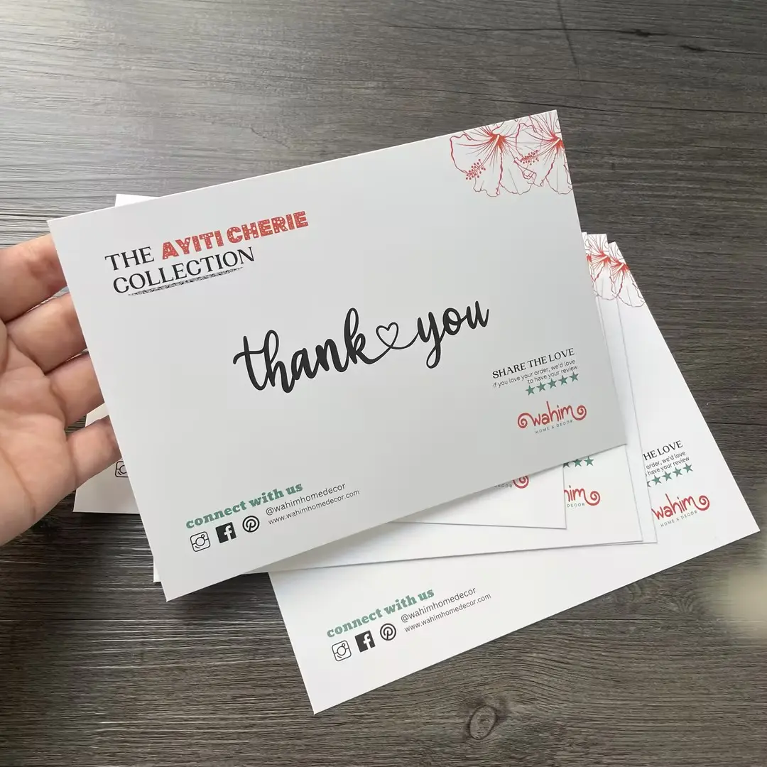 Customized Logo Thank Your Card For Small Business