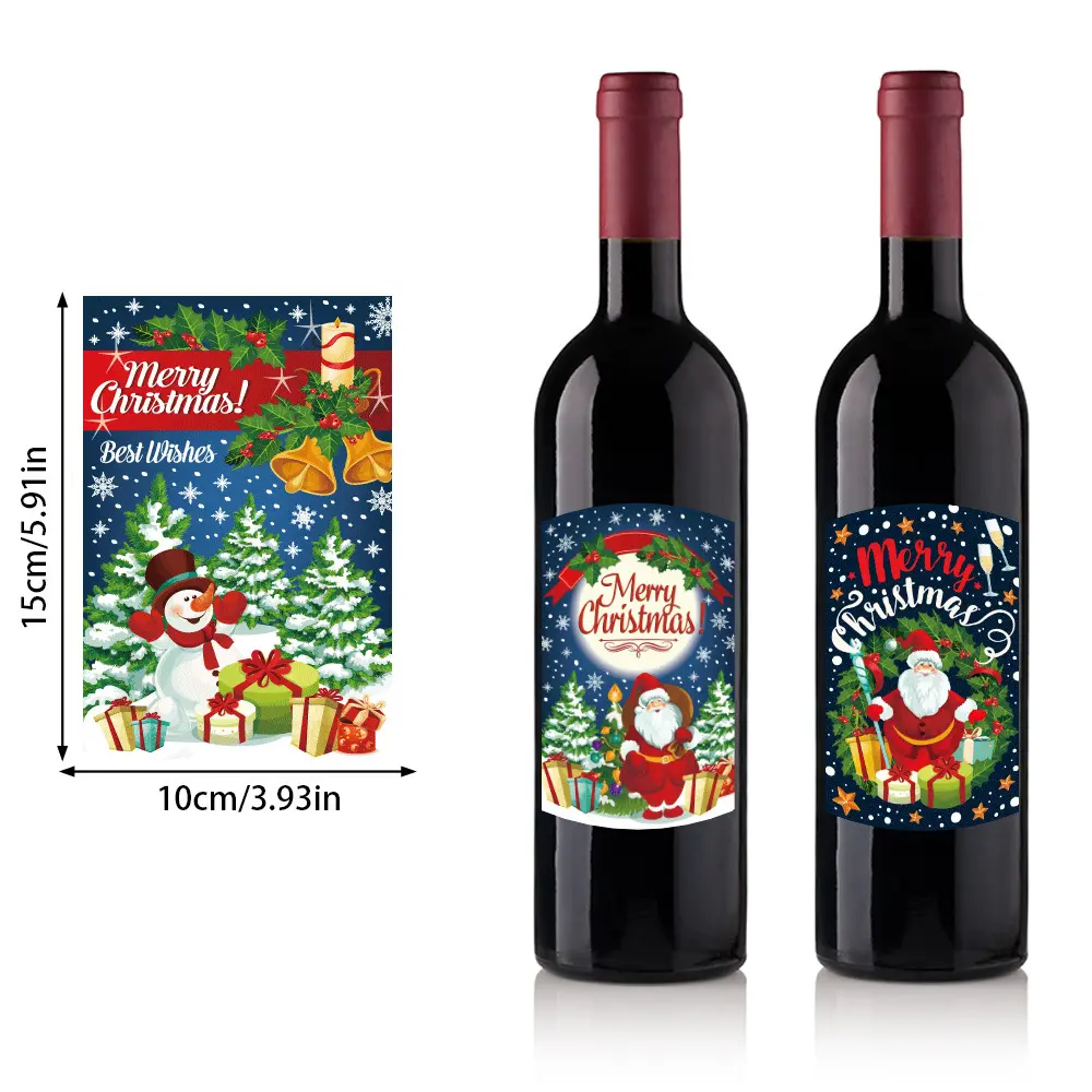 Personalized waterproof stickers thank you stickers custom christmas stickers