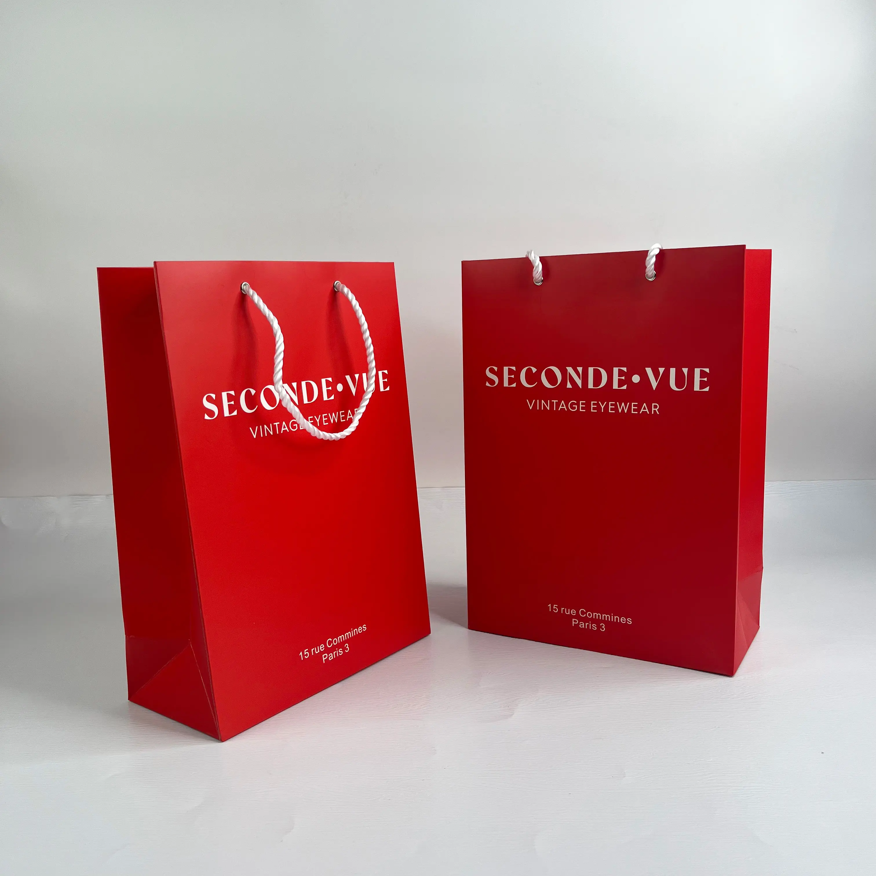 Luxury Customized Logo Red Gift Paper Bag