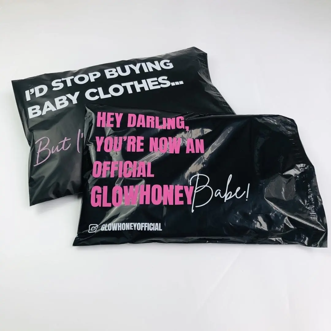 10x13inch black shipping bag plastic mailing bag for small business