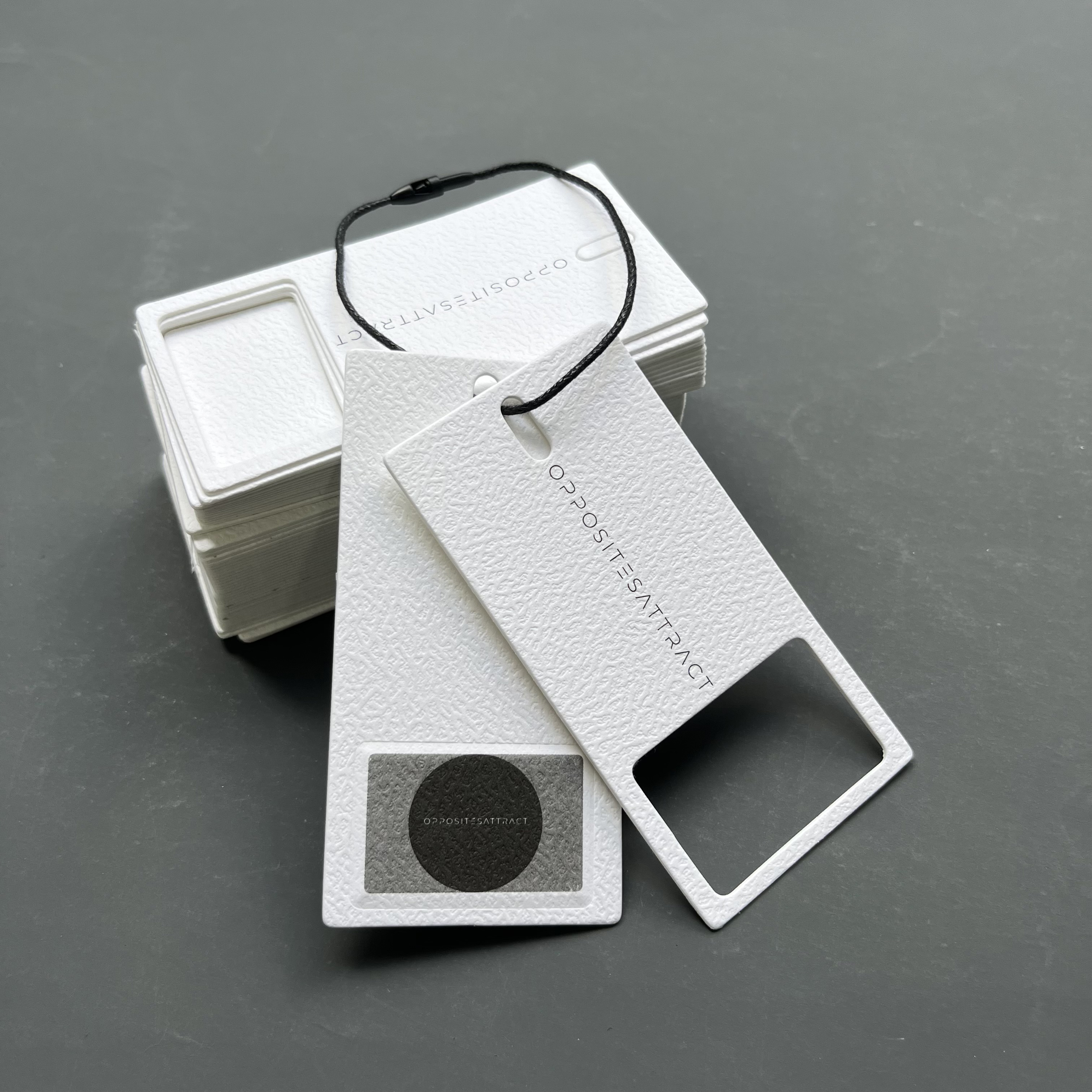 hollow out cotton hang tag