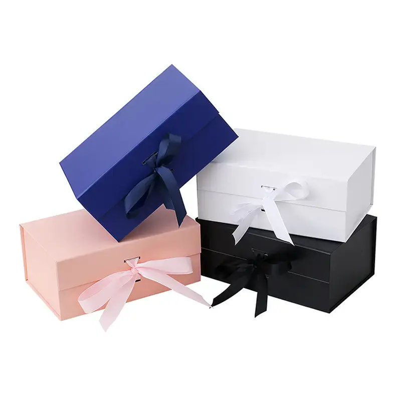 Luxury Large Deep Rectangular Packages Human Hair Wig Packaging Folding Box For Wig Business Hair Products