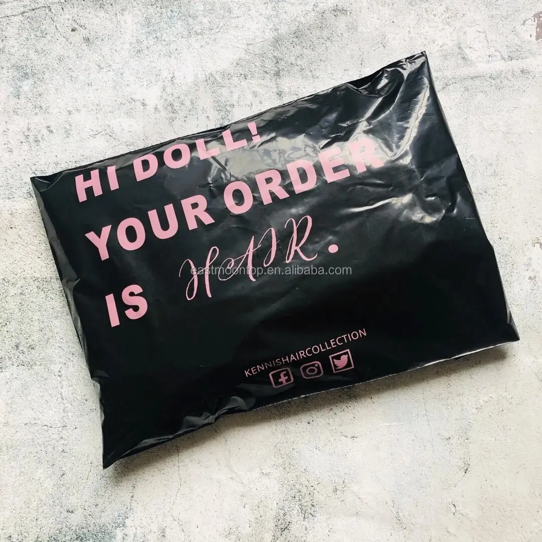 10x13inch black shipping bag plastic mailing bag for small business