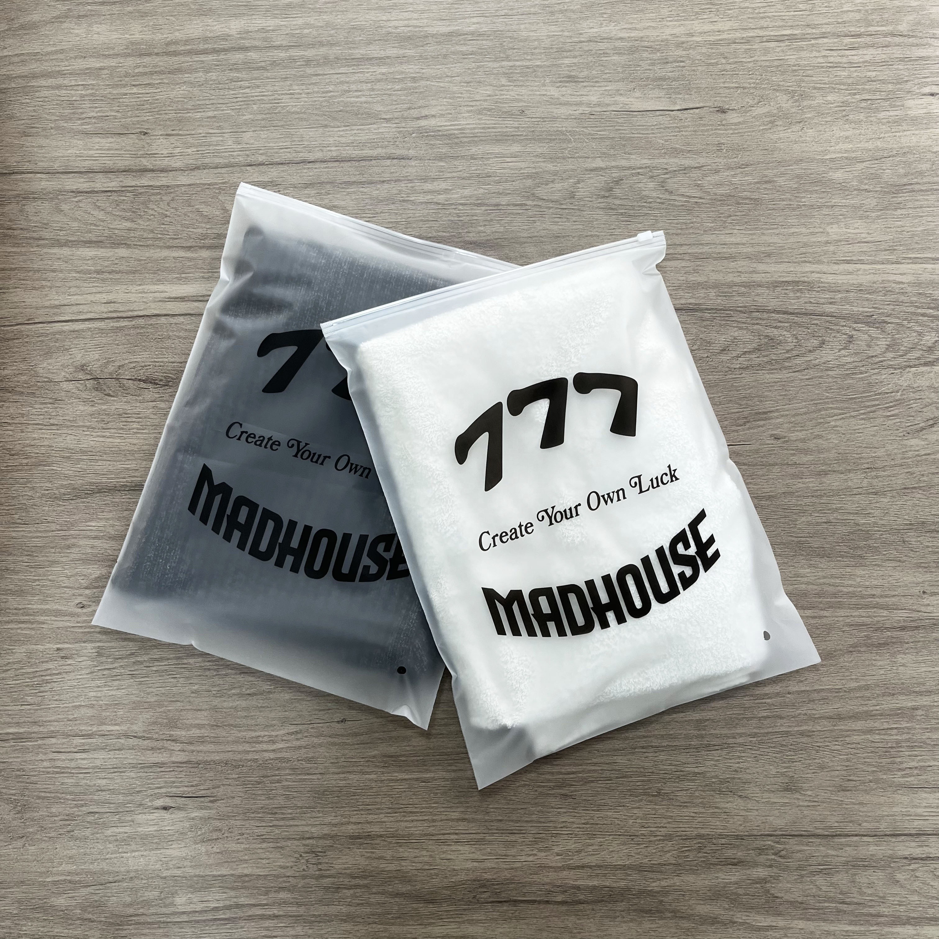 poly zip lock clothes packing bags