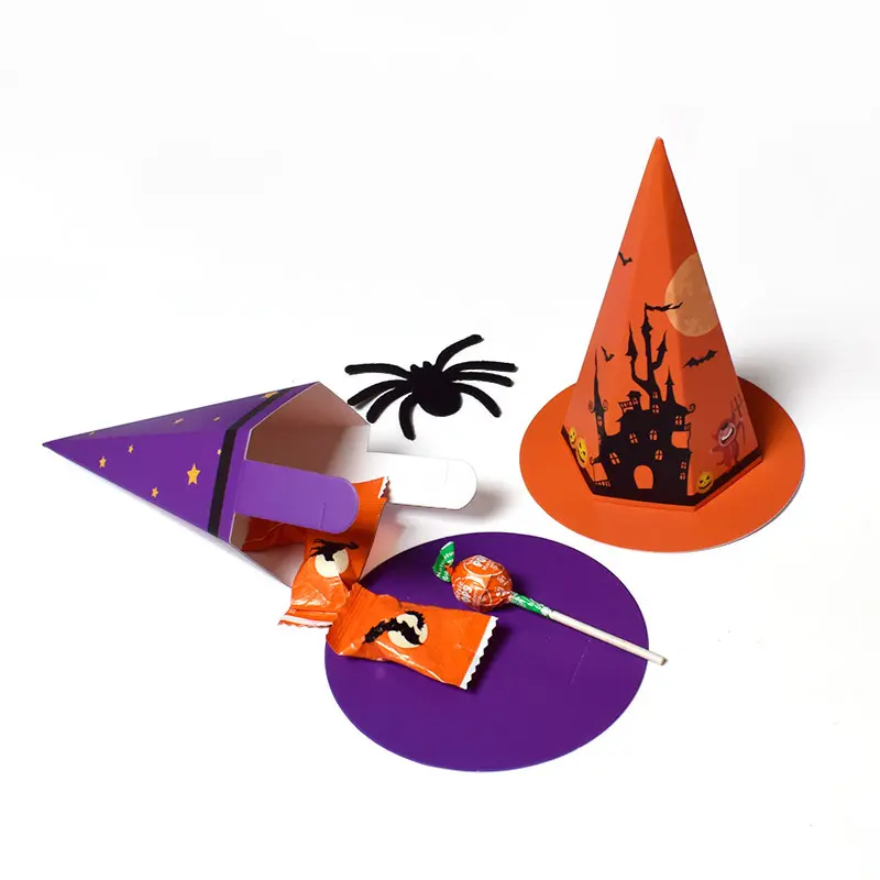 Trick or Treat game toy paper box halloween gift box for packaging candy