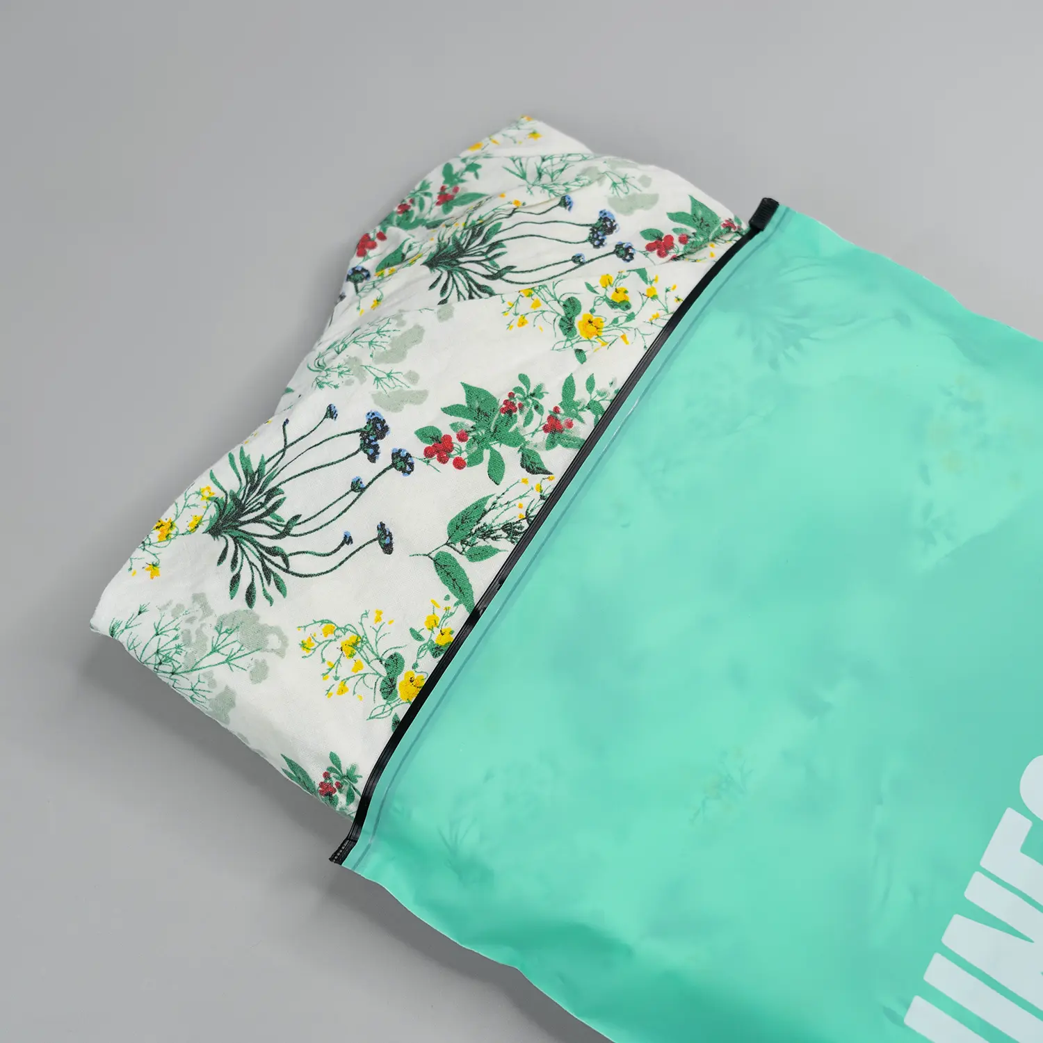 Recyclable customized logo colored zipper bag