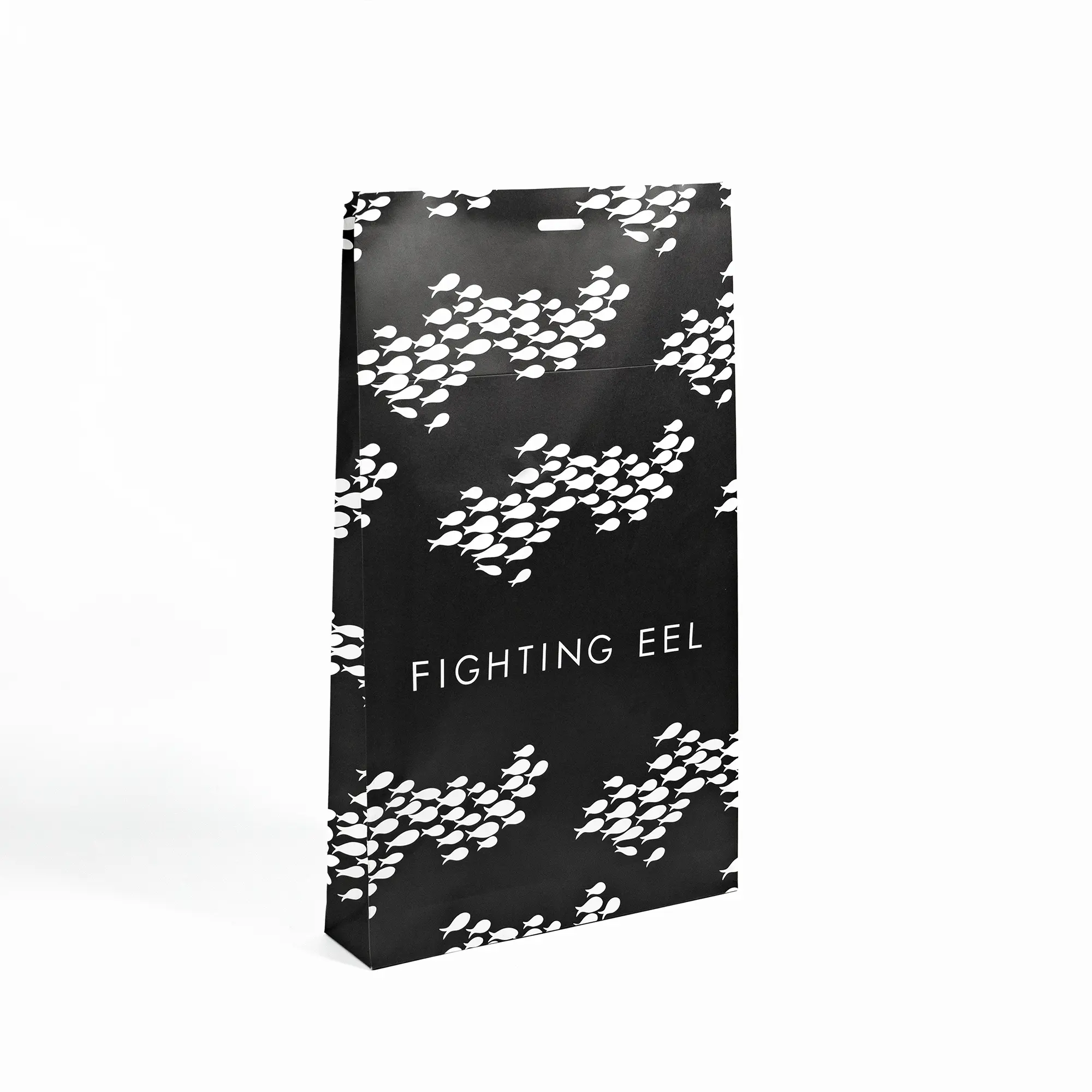 White kraft mailing bag with custom logo for shipping