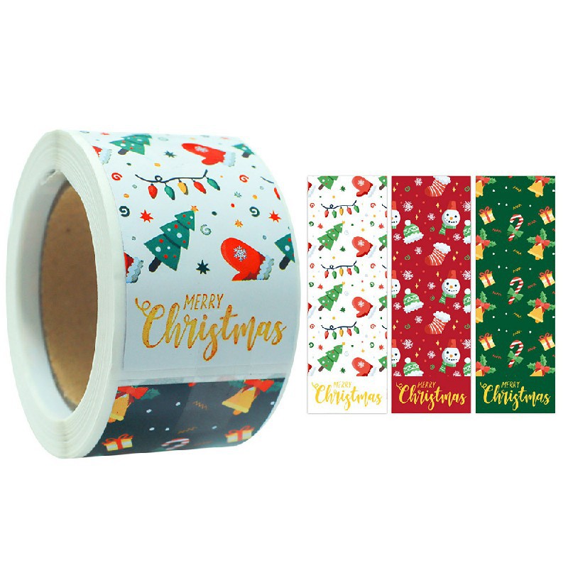 Merry christmas custom sealing label business stickers