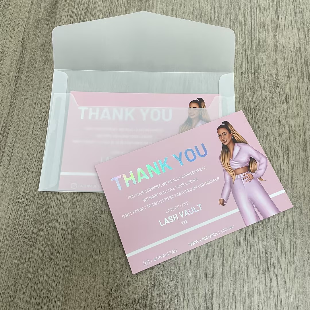 350g embossed logo paper envelope