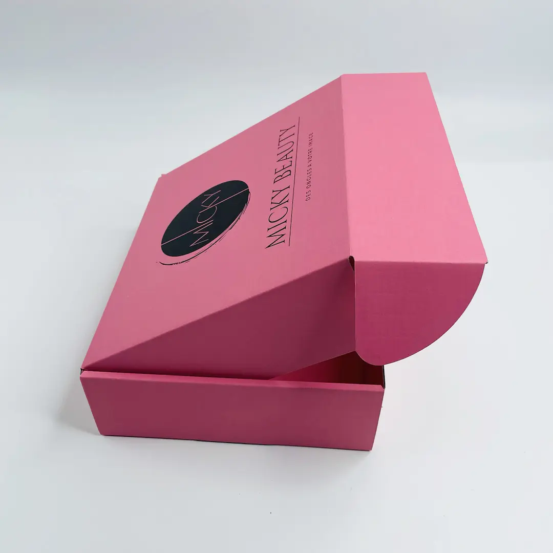 Custom logo postal kraft boxes corrugated shipping box