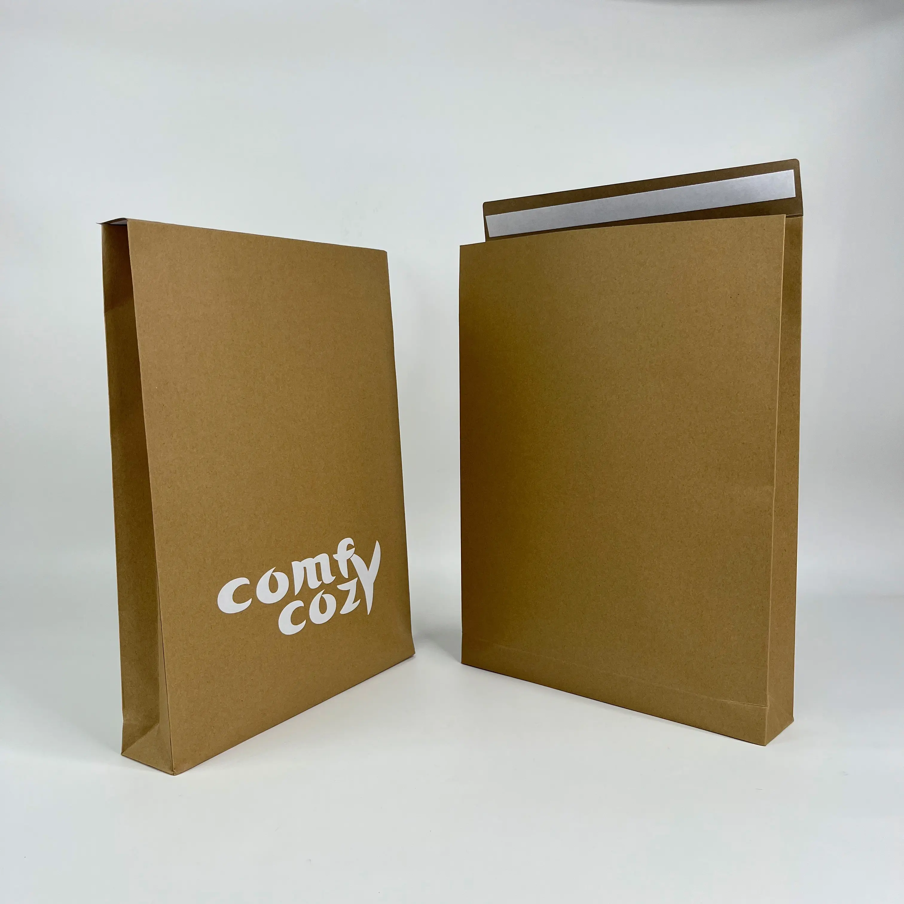 Eco-friendly kraft envelope paper shipping bag with logo custom