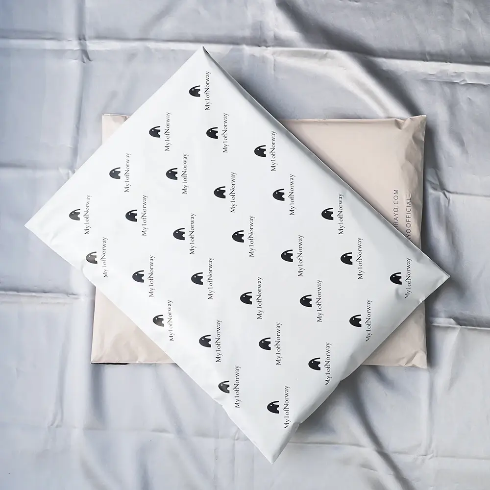 12x16inch White poly mailer clothing packaging plastic shipping bags