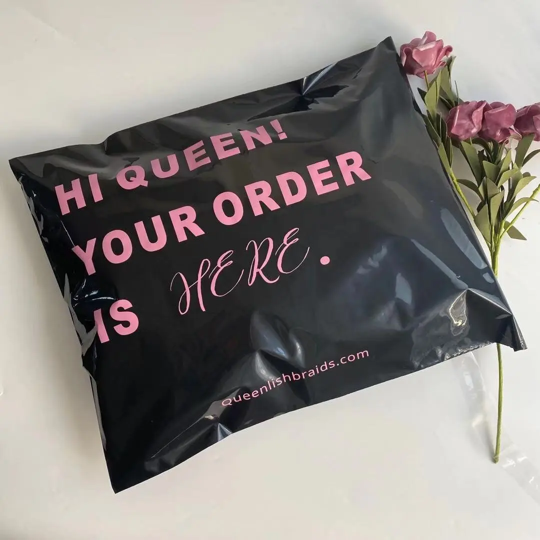 10x13inch black shipping bag plastic mailing bag for small business