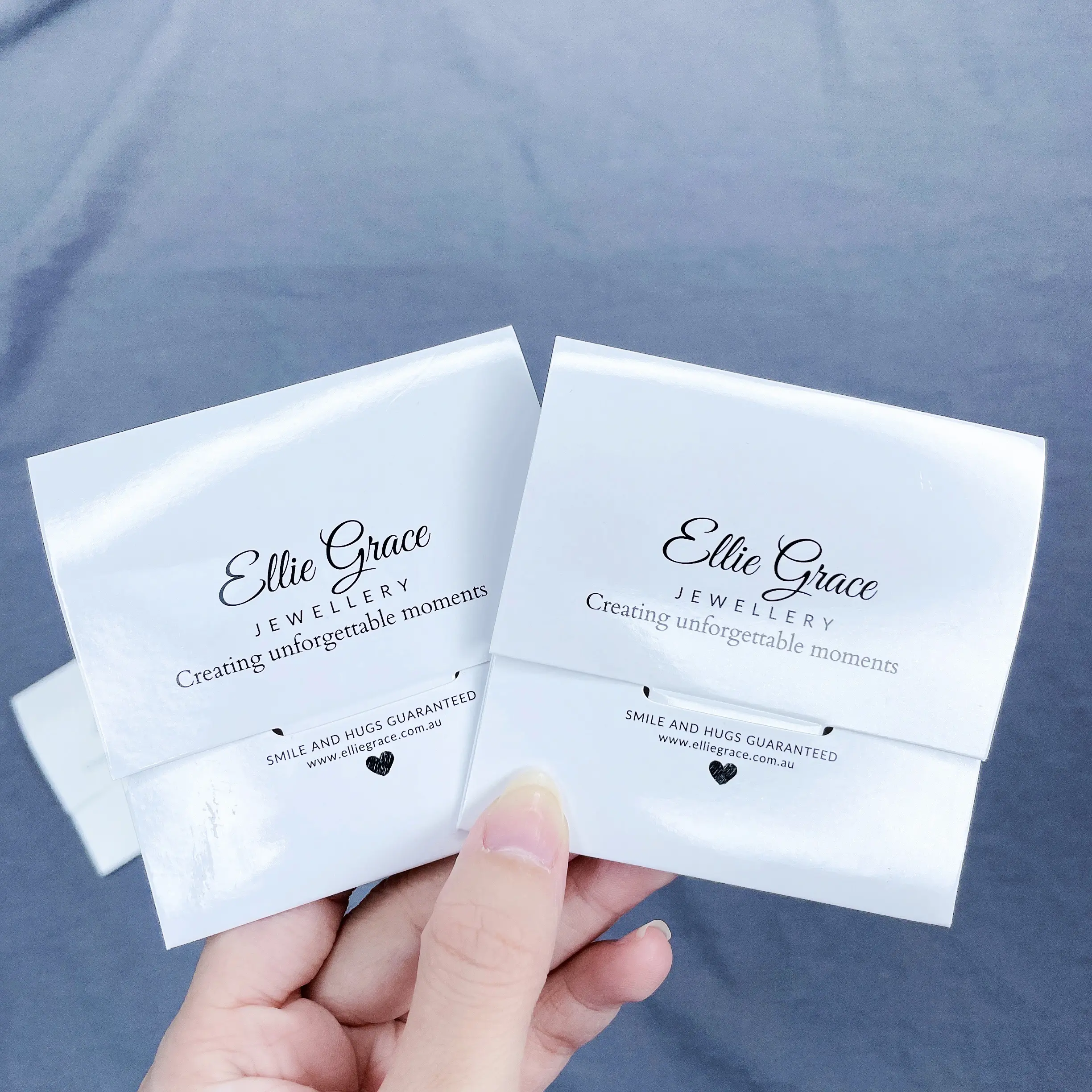 Customized logo necklace envelope jewelry packaging card holder