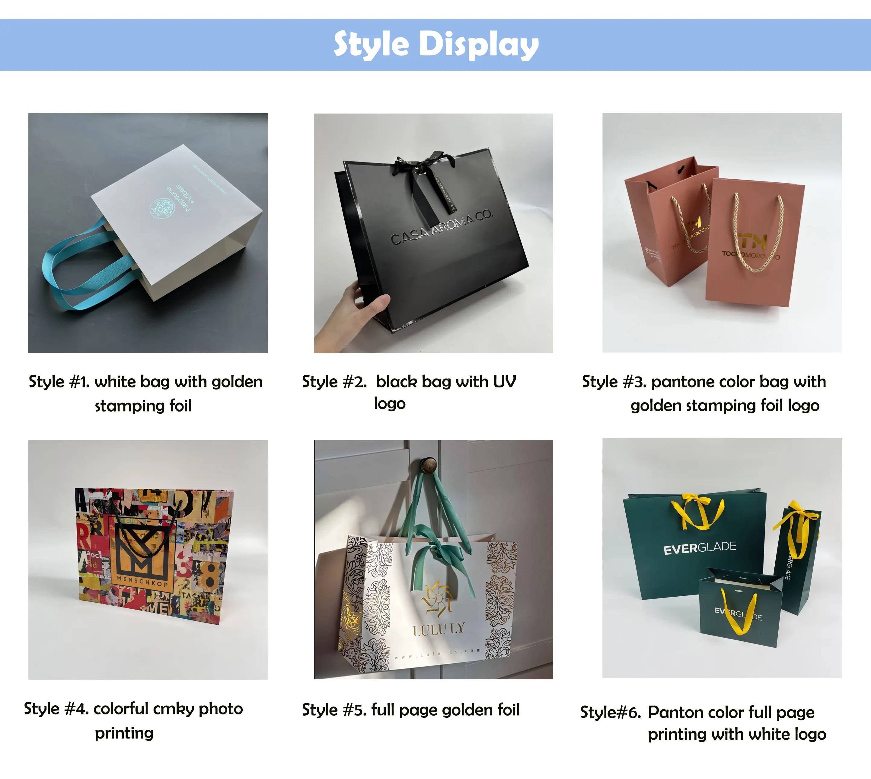 Luxury Customized Logo Red Gift Paper Bag