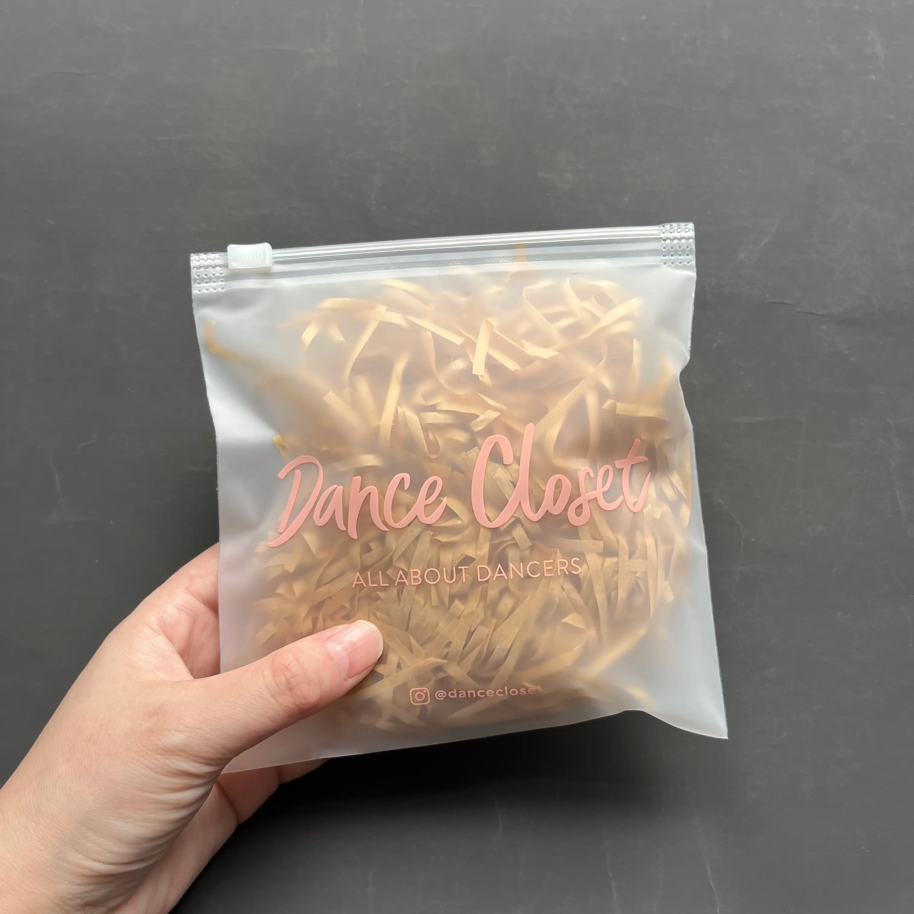 Small square zipper bag for small business
