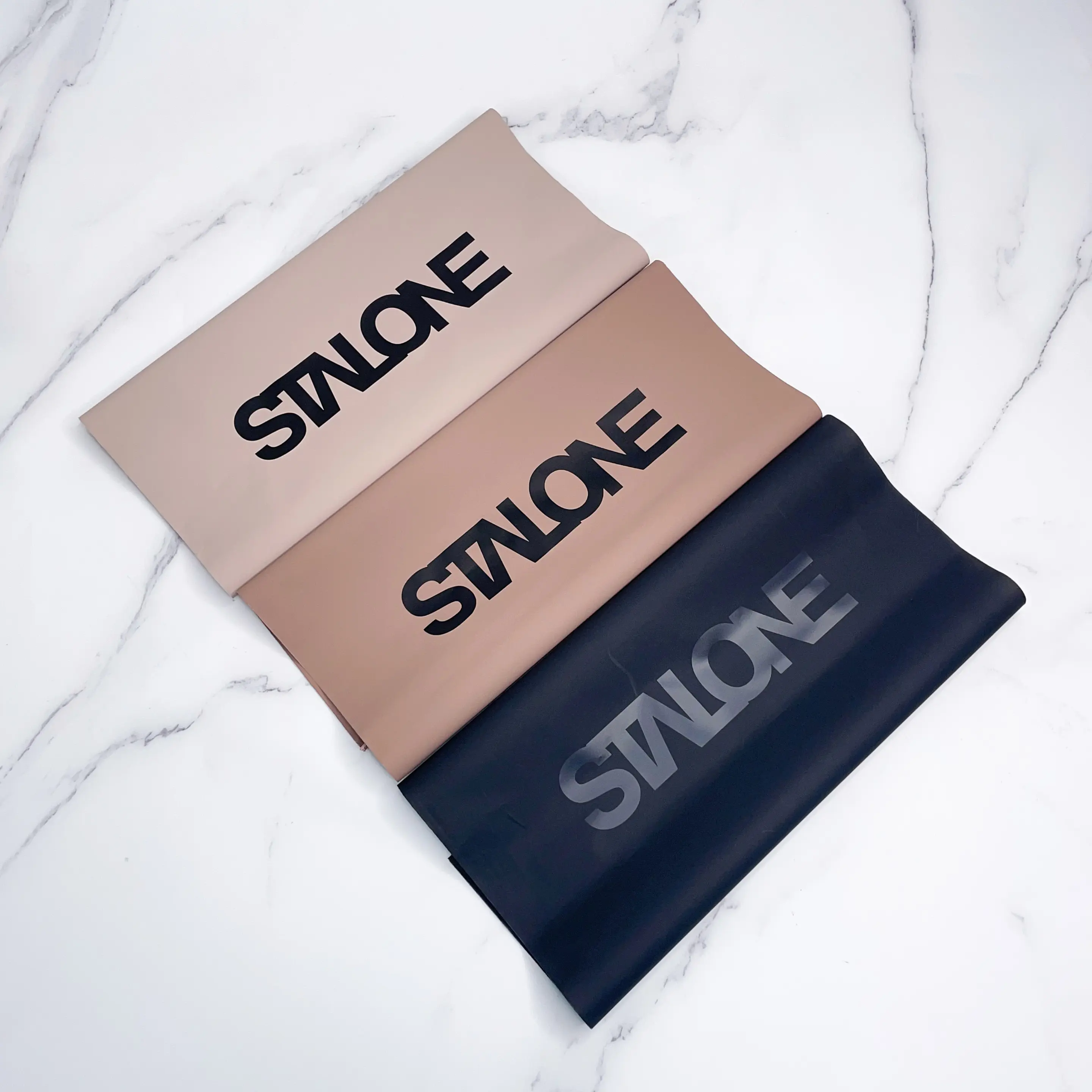 Beige/peach clothing packaging bag with your own logo custom