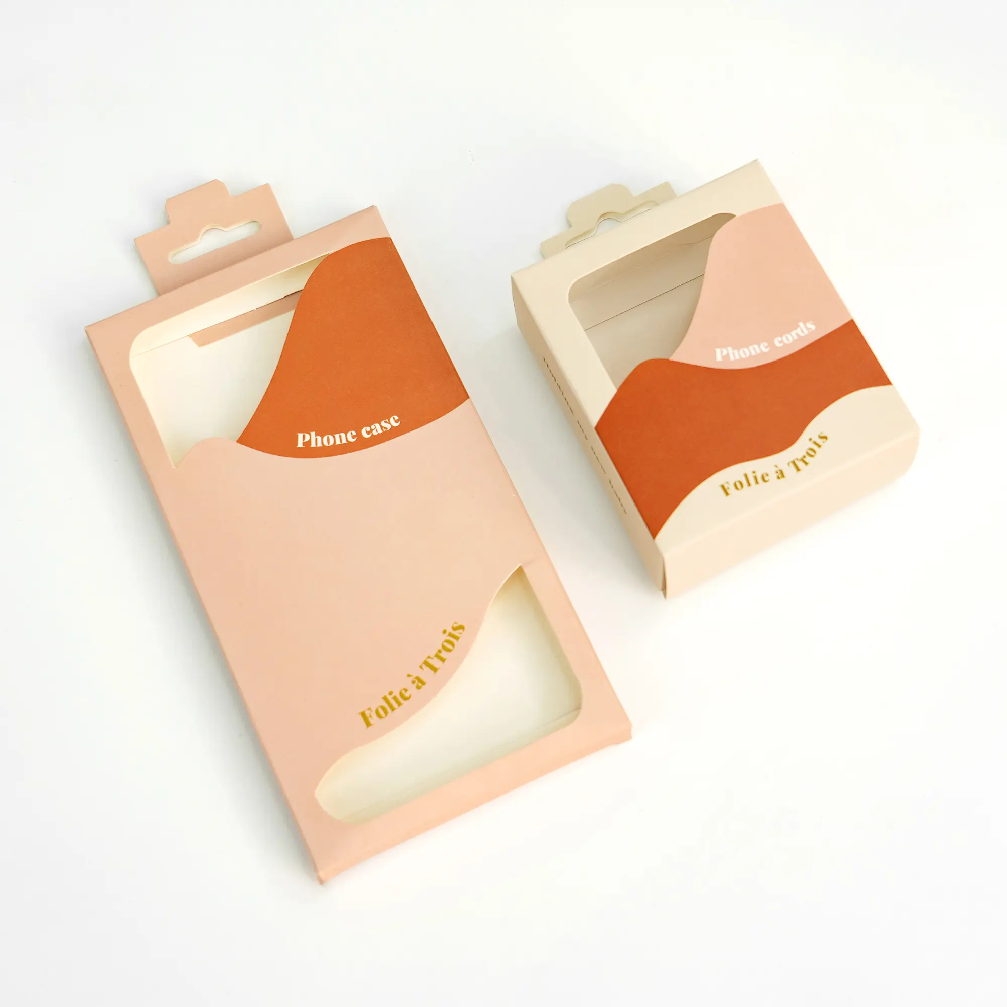 white cardboar box 